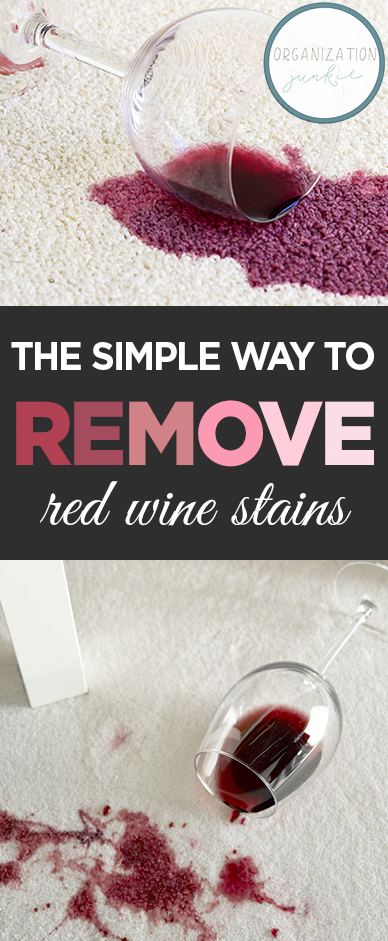 The Simple Way to Remove Red Wine Stains • Organization Junkie