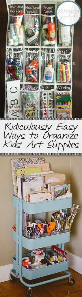 Ridiculously Easy Ways to Organize Kids' Art Supplies • Organization Junkie