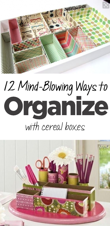 Cereal box organization, organizing with cereal boxes, organization, cereal boxes, DIY cereal boxes, popular pin, DIY organization, home organization, easy organization.