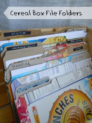 12 Mind-Blowing Ways to Organize with Cereal Boxes