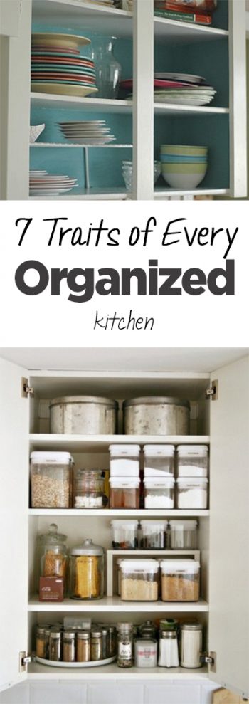 Organized kitchen, organized kitchen traits, kitchen organization, popular pin, DIY pantry organization, pantry, home decor, home organization, DIY home organization.