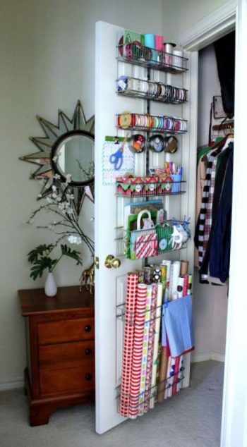 8 Ways to Organize Gift Wrap2