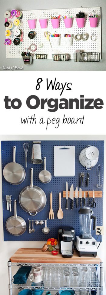 Organization, peg board DIY, peg board projects, organizing with peg boards, popular pin, DIY organization, easy home organization, home upgrades, easy home upgrades.