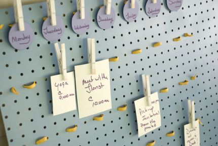 8 Ways to Organize With a Peg Board6