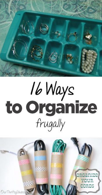 Frugal organization, frugal living, frugality, popular pin, organization, DIY organization, small space organization, home organization.