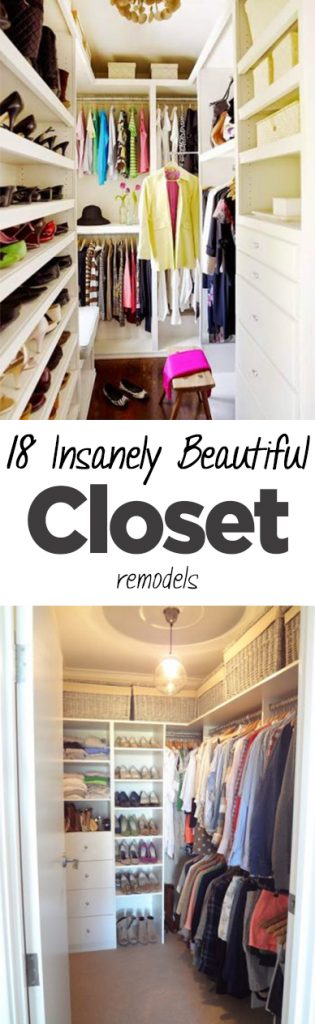 Closet Remodels, How to Remodel Your Closet, Easy Ways to Remodel Your Closet, Closet Remodeling Hacks, Easy Remodeling Tips and Tricks, Closet Tips and Tricks, Easy Ways to Remodel A Closet, Popular Pin