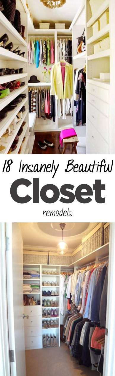 18 Insanely Beautiful Closet Remodels • Organization Junkie