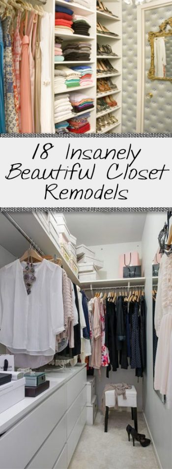 Closet Remodels, How to Remodel Your Closet, Easy Ways to Remodel Your Closet, Closet Remodeling Hacks, Easy Remodeling Tips and Tricks, Closet Tips and Tricks, Easy Ways to Remodel A Closet, Popular Pin