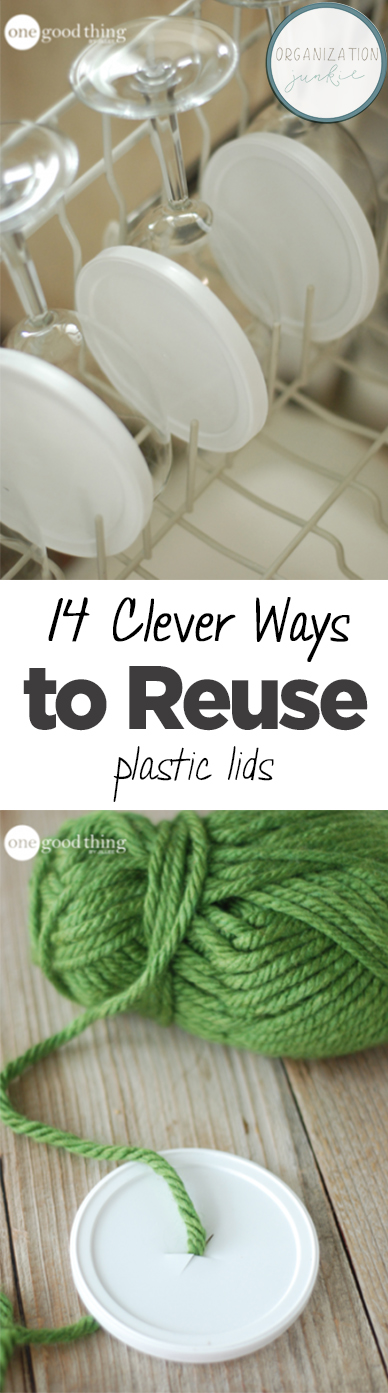 14 Clever Ways To Reuse Plastic Lids • Organization Junkie