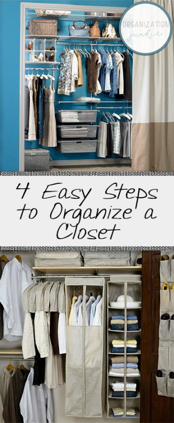 How to Organize A Closet, Small Closet Organization, How to Organize A Closet Quickly, Small Space Organization, Easy Home Organization, Easy Closet Organization, Closet Storage, Closet Storage Ideas, Popular Pin. 