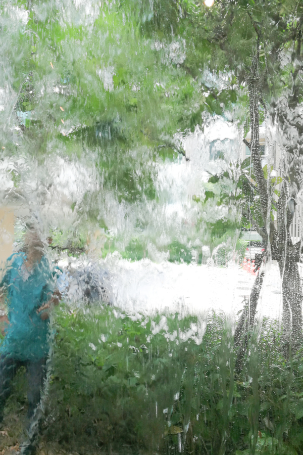  clean windows fast-rinsing off the windows with a hose