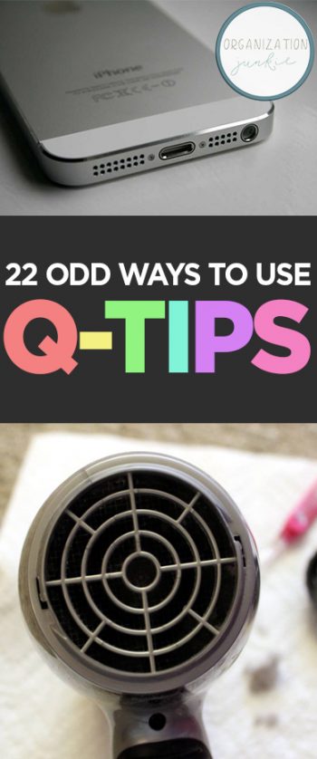 How to Use Q-Tips, Uses for Q-TIps, Weird Uses for Q-Tips, How to Use Q-Tips Around The House, Cleaning, Cleaning Tips, Life Hacks, Tips and Tricks, Popular Pin