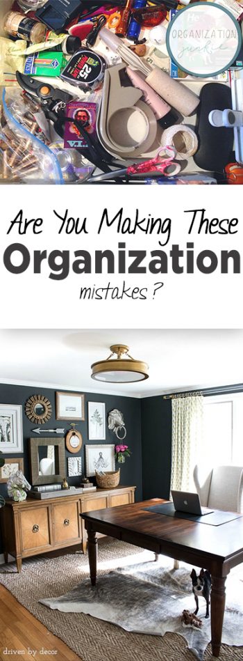 Are You Making These Organization Mistakes? | Organization, Organization Mistakes, Organization Hacks, DIY Organization, Clutter Free Home, Home Organization, Clean Your Home. 