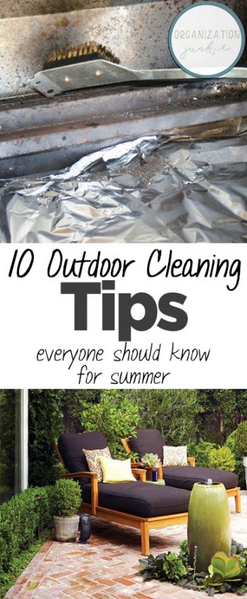 10 Outdoor Cleaning Tips Everyone Should Know for Summer| Cleaning Tips, Cleaning Tips and Tricks, Outdoor Cleaning Tips, Outdoor Hacks for SUmmer, Outdoor DIY, Outdoor DIY Projects, Clean Home, Clean Home Hacks, Popular Pin