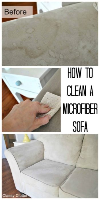 How To Clean Your Microfiber Couch Like A Pro Organization Junkie