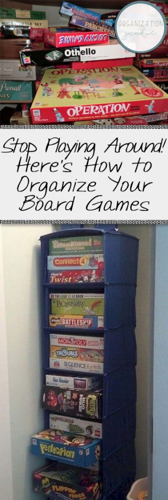 Stop Playing Around! Here’s How to Organize Your Board Games| Organization, Home Organization, How to Organize Board Games, Simple Ways to Organize Board Games, Board Game Organization, DIY Board Game Organization, Popular Pin 