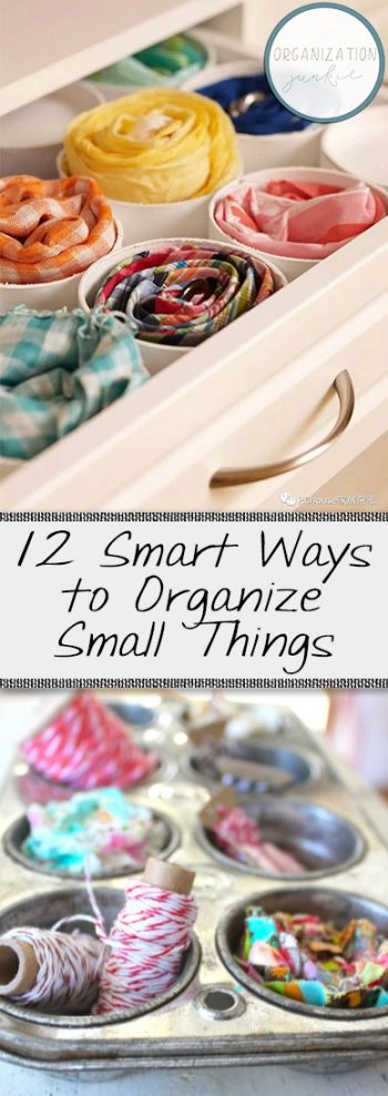 12 Smart Ways to Organize Small Things| ORganize Small Things, How to Organize Small Things, Organizing Small Things, How to Organize Small Things, Organization and Storage, Home Organization and Storage, Popular Pin