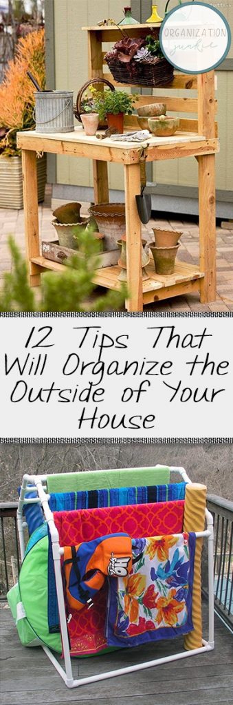 12 Tips That Will Organize the Outside of Your House| Organize The Outside of Your House, How to Organize the Outside of Your House, DIY Organization, Outdoor Organization, Outdoor Organization Hacks, How to Organize Everything, Popular Pin