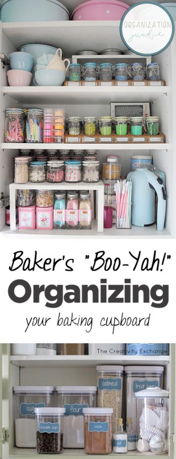 Baker’s “Boo-Yah!” Organizing Your Baking Cupboard| Organize Your Baking Cupboard, How to Organize Your Baking Cupboard, Organizing Your Kitchen, How to Organize Your Kitchen, Home Organization, Popular Pin 