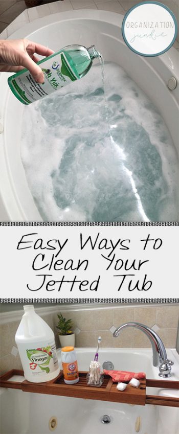 Easy Ways to Clean Your Jetted Tub| Clean Your Jetted Tub, Cleaning, Home Cleaning Hacks, Home Cleaning, Clean Your Bathtub, How to Clean Your Bathtub, Cleaning Tips and Tricks