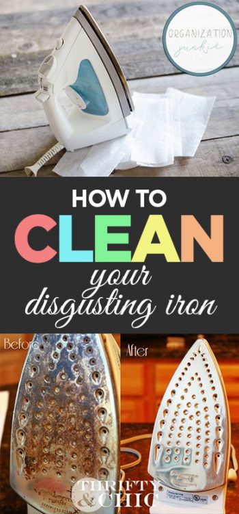 How to Clean Your Disgusting Iron| How to Clean Your Iron, Clean A Gross Iron, Clean Home, Clean Home Hacks, Home Cleaning Tips and Tricks, Cleaning Tips and Tricks, Popular Pin