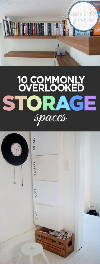  Overlooked Storage Spaces, Storage Space, Home Organization and Storage, Home Organization Tips, How to Create More Storage Space In Your Home, Popular Pin