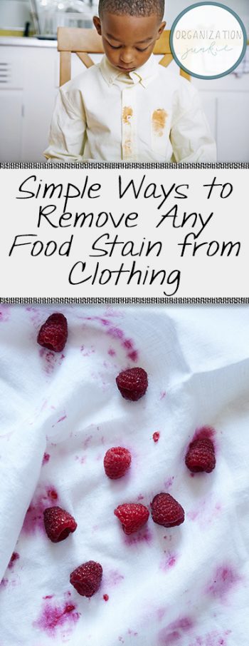 How to Remove Food Stains from Clothing, Removing Stains from Clothing, SImple Ways to Remove Stains, Laundry Hacks, Home Laundry Hacks, Save Your Stained Clothes