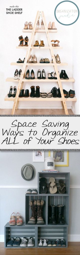 Space Saving Ways to Organize ALL of Your Shoes| Organize Your Shoes, How to Organize Your Shoes, Easily Organize Shoes, Closet Organization, Closet Organization Tips, Organization Tricks, Home Storage, Storage for the Home, Popular Pin