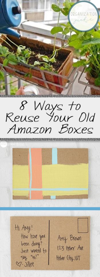 8 Ways to Reuse Your Old Amazon Boxes| Repurpose, Repurpose Projects, Amazon Boxes, Amazon Box Repurpose Projects, DIY Repurpose Projects, Easy Repurpose Projects, How to Reuse Amazon Boxes, Popular Pin #Repurpose #RepurposeProjects #DIYRepurposeProjects