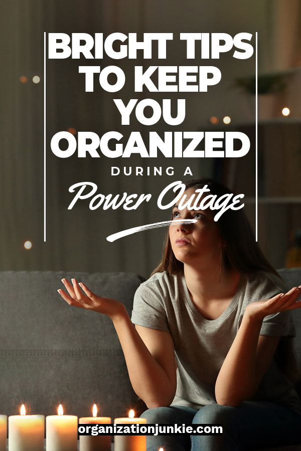 There's nothing worse than not being prepared for a power outage. In this day and age we almost don't know how to function when the lights go out. I've got some bright tips to help you stay organized during this situation. Tips about kits, food and more that make you feel prepared. 