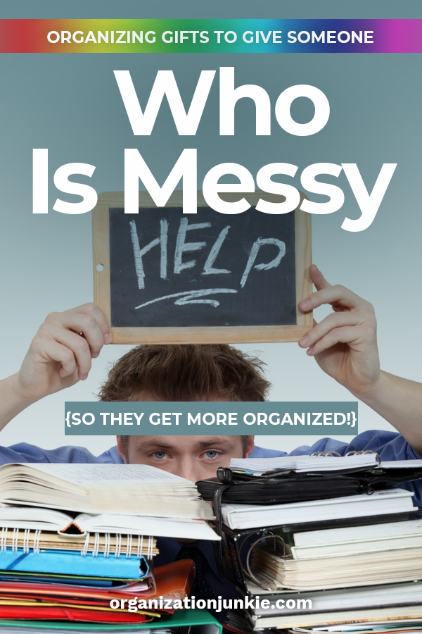 Do you know someone who is messy? I think we all do. This Christmas why not give them a gift that helps them get a little more organized and takes away stress at the same time. We have some great gift ideas for that person. Do someone a huge favor with these Christmas gift suggestions. #christmasgiftideas #organization