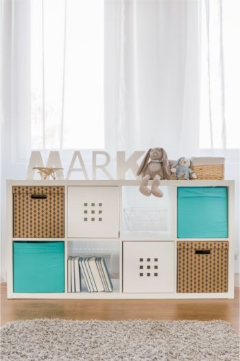 If your kid has a small bedroom, why not try cube organizers? Look here for more simple small bedroom storage solutions for kids. 