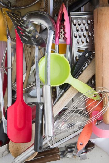 one of the best home organization tricks to master is how to quickly declutter drawers. See how much easier your cooking goes when you declutter your kitchen drawers. 