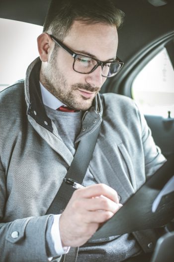 Some people spend their hours at work chained to a desk, but others do a lot of work on the go. For those of us who need to accomplish a lot in the car, mobile office organization tips help keep us on top of our working on the go game. Invest in a compact lap desk to keep in your briefcase. It will be a game changer! 