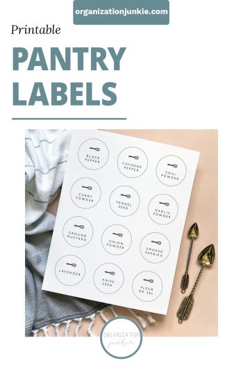 Printable Pantry Labels: Modern, Farmhouse-Style, Vintage, Chalkboard ...