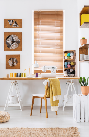 You may be wondering how to create a hobby space in your home? It can be tricky! I can show you how to set up a crafting room that's perfect for you! 