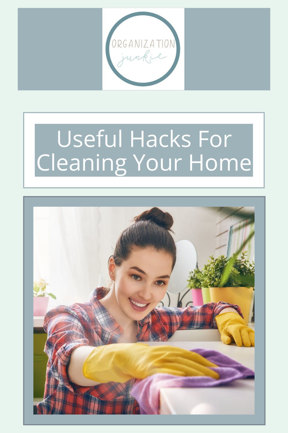 Organizationjunkie.com has the best hacks for making cleaning and organizing easier and more fun! Check out these simple hacks that will make your housekeeping go by quickly.